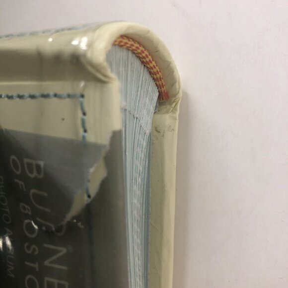 Burnes of Boston Photo Album Archival Paper CD Storage Rectangular Brown Blue - Picture 15 of 16